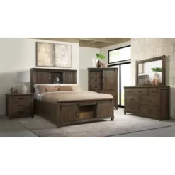 Jack 7 Drawer Dresser With Mirror Set Walnut - Picket House Furnishings