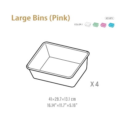 UNiPLAY Stackable Storage Bins (4-Pack) - Image 3