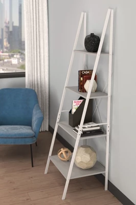 Book Shelf Ladder Shelf Mixed Material Taupe - ClosetMaid - Image 4