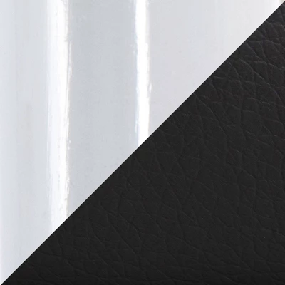 48" Chloe PU Leather/Metal Storage Bench Chrome/Black - LumiSource - Image 7