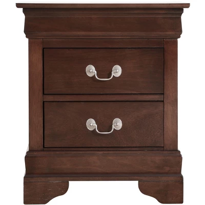 Passion Furniture Louis Philippe 2-Drawer Nightstand (24 In. H X 21 In. W X 16 In. D) - Image 10