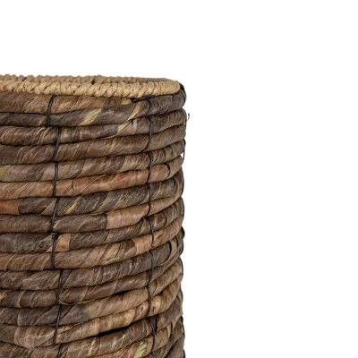 Woven Wine Bottle Holder Seagrass & Metal By Foreside Home & Garden - Image 3