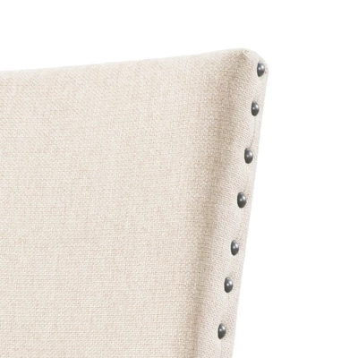 Dex Upholster Side Chair Set Cream/Smokey Walnut Brown - Picket House Furnishings - Image 4