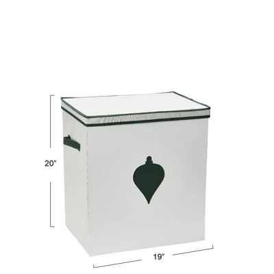 Household Essentials Ornament Storage Chest With 48 Pockets Green - Image 6