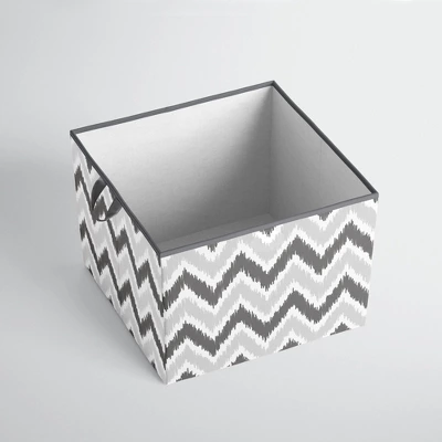 Bacati - MixNMatch Gray Storage Box Large