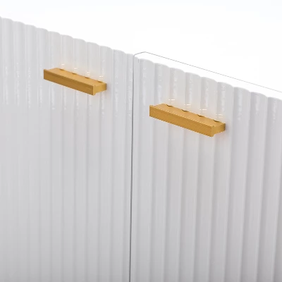 Knossos 30" Tall 2-Door Accent Storage Cabinet With Metal Legs | KARAT HOME - Image 6