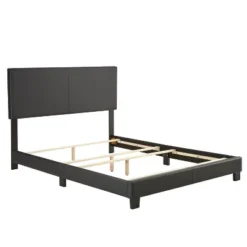 Langley Faux Leather Upholstered Platform Bed Frame - Eco Dream