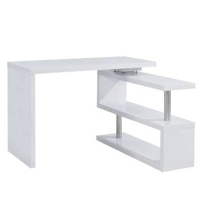 Yaminah Multifunctional Corner/L Desk White - Aiden Lane - Image 8