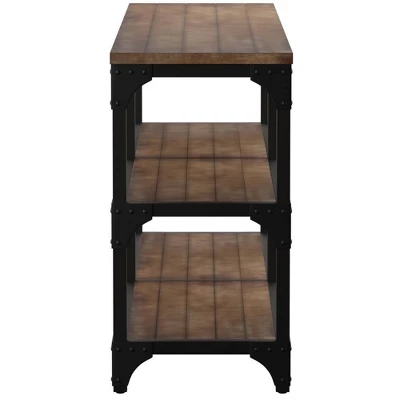 Console Table Weathered Oak - Acme Furniture - Image 3